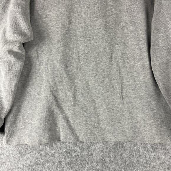 Polo Ralph Lauren Sweater Pullover Men XL Gray Cotton Knit Quarter Zip Preppy - Picture 3 of 13